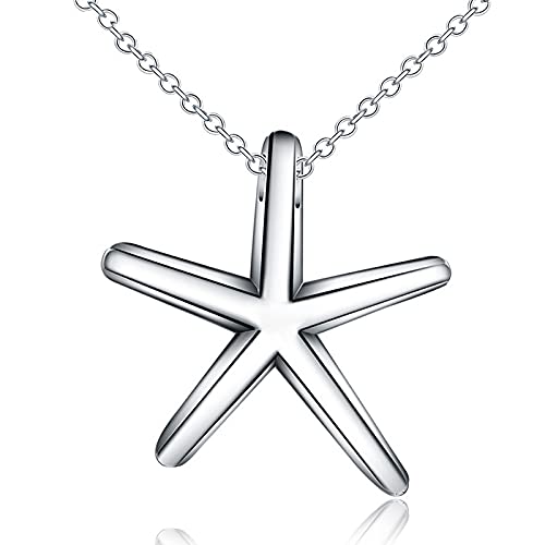 Collier étoile de mer chaîne serpent 18 pouces idéal pour sublimer une tenue de mariée