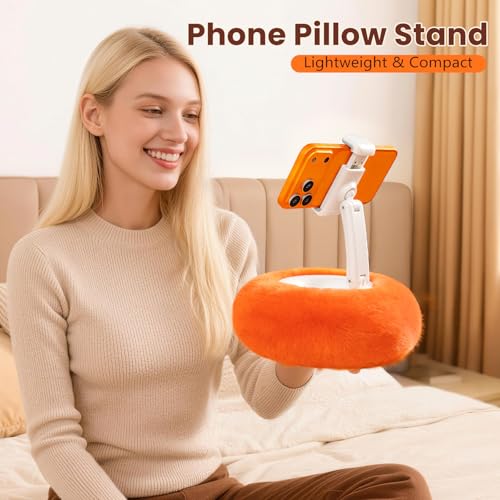 nediea Adjustable Phone Pillow Stand with Snack Bowl & Suction Cup Base - image 2
