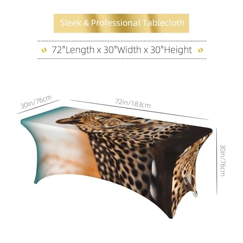 Nappe élasthanne rectangulaire 1,8m pour masquer les tables abîmées