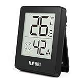 MAVORI® Thermometer & Hygrometer innen digital - 2in1 Zimmerthermometer & Luftfeuchtigkeitsmesser innen mit Raumklima Indikator - Thermometer für Innenräume und Hydrometer mit präzisen Messwerten