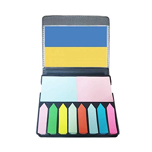 Drapeau Ukraine marque-page adhésif et bloc note pays Europe pour fournitures école