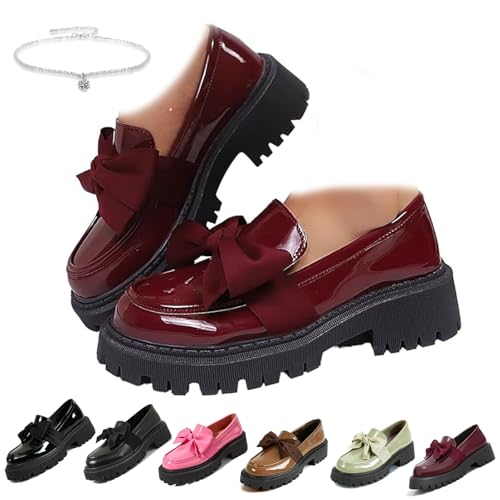 Imagen de Mocasines sin cordones cómodos para mujer con lazo