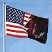 Double-Sided Hope For A Cure Lymphatic Malformation Awareness And America Flags 5x8 Ft Heavy Duty Durable Outdoor Flag UV Protected Home Yard 5by8 Decorative Banner