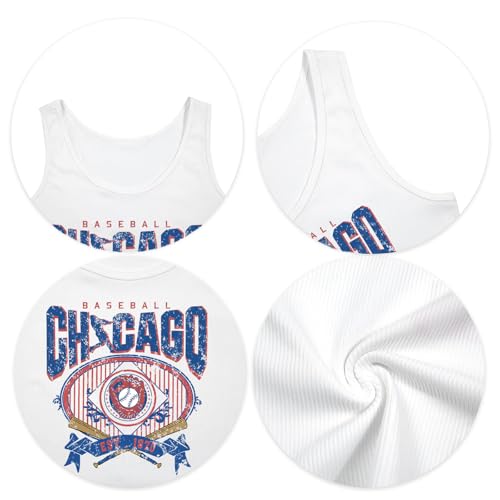 Baseball Tank Top Women Baseball Mom Crop Top Sport Team Fans Knit Shirts Softball Sleeveless Crop Tops4