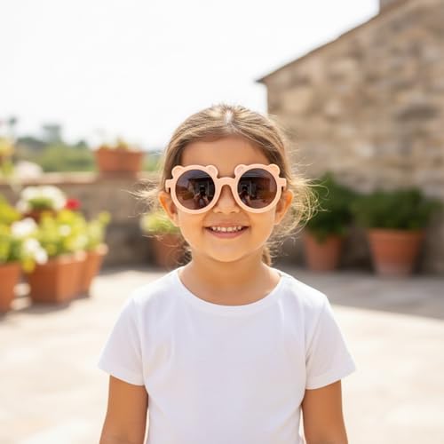 Image of SYGA Kids Goggles, UV Protection Eyewears with Round Shape Monkey Style, Suitable for Age 3 to 8 Years