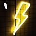 Lightning Bolt Neon Signs,Creative LED Lightning Decor Light Neon Sign, Wall Decor for Wall, Birthday Party, Kids Room, Bedroom, Wedding Party Decor (Warm White)