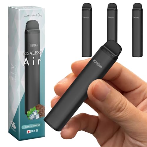 ismoke CIGALESS Air 0mg dq^oR ĝ 2500z\ VAPE e  jR` ^[ ACX[N VKX GAt[ o͒ (d 0mg, ^oR\[ 3{)