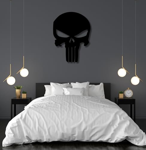 Image of TWIGGY Superhero 6mm MDF Wooden Wall Decor Art for Home, Office, or Gaming Room, Gift, Anime (pack of 1 | The Punisher)