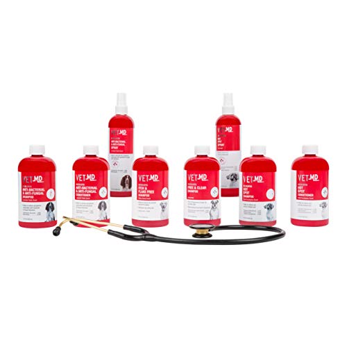 Vetmd Medicated Shampoos And Sprays For All Dogs Best Medicated Shampoo For Dogs With Sensitive Skin Free & Clear Shampoo | Medicated Dog Shampoo For Pets #TOP2