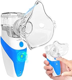 Portable Nebulizer, Effective for Breathing Treatment,Ultrasonic Mesh Nebulizer Over-The-Counter - with Gear Adjustment Perfect for Adults and Kids OTC, Self-Cleaning Mode, with a Set of Kits