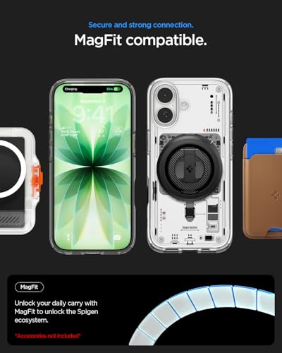 Image of Spigen Ultra Hybrid MagFit Back Cover Case Compatible with iPhone 17 (TPU + Poly Carbonate | Neo One)