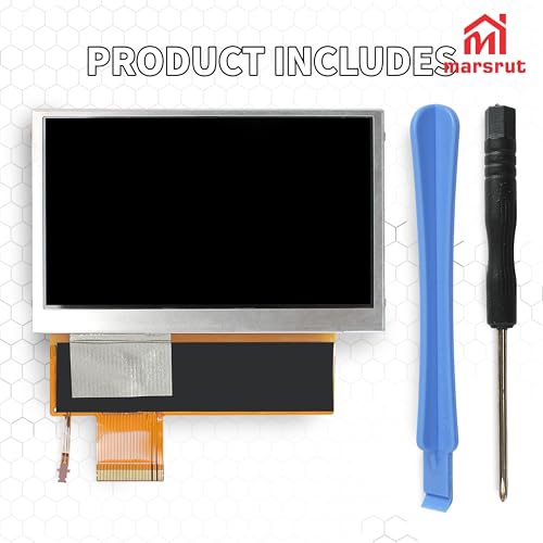 Image of Screen Replacement for PSP1000, LCD Display for Sony PSP 1000 1001 1002 1003 1004 Console Upgrade Fix Repair Backlight Part with Free Tools Handheld Touch Digitizer Assembly, Black