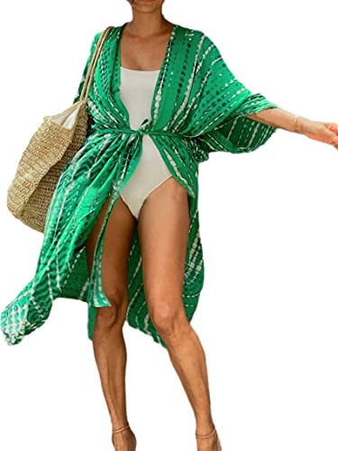 Image of Kaftan Dresses for Women Plus Size Summer Beach Dress with Print and Swim Cover Ups
