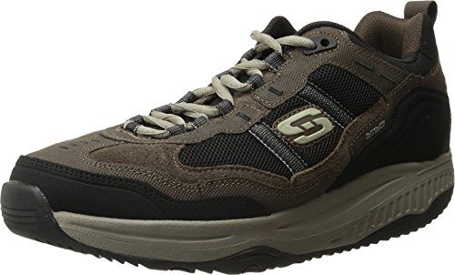 Skechers Sport Men's Shape Ups XT Premium Comfort Oxford,Brown/Black,9.5 M US
