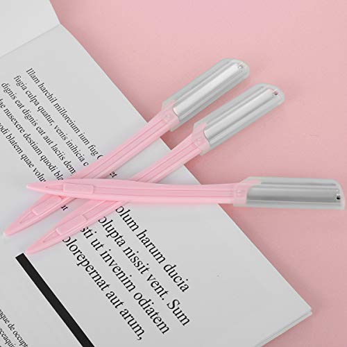Augenbrauen-Rasierer, Wange, Gesichtshaarentferner, Pfirsich-Rasierer, Damen-Trimmer, Rasier-Pflegeset, 3-teilig (Rosa) - Image 4