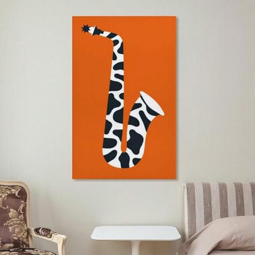 Impression sur toile simple saxophone pour une ambiance musicale et poétique - 3
