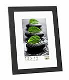 Matière : bois Deknudt Frames S44CF2 Basic Cadre Photo Bois/MDF Noir Fin 30 x 45 cm