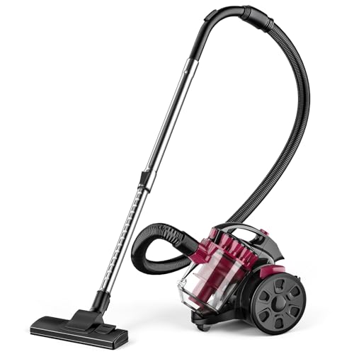 Beutelloser Staubsauger ohne Beutel, 2600W Staubsauger Beutellos, Staubsaugers Starke Saugleistung 21kPa, Leistungsstarker Staubsaugers 1,5L, mit 5m...