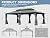 Domi Outdoor Living 14x20FT Hardtop Gazebo, Permanent Metal Gazebo with Galvanized Steel Double Roof and Aluminum Frame, Curtain and Netting, Large Pavilion Gazebo for Patio Deck Garden, Grey
