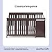 Storkcraft Portofino 5-in-1 Convertible Crib and Changer (Espresso) – Crib and Changing -Table Combo with 3 Drawers, Includes Baby Changing Pad, Converts to Full-Size Bed