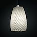 Justice Design Group FSN-8816-15-WEVE-DBRZ-RIGID Fusion Collection Small 1-Light Pendant
