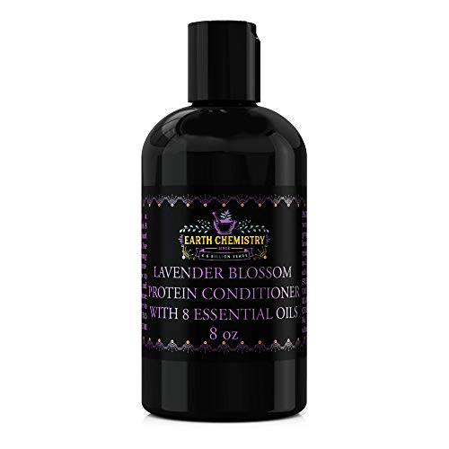 Earth Chemistry Lavender Conditioner, Restore Shine, Eliminate Flyaways, Stop Split Ends & Breakage with 100% Plant Protein & 8 Essential Oils, Colorsafe, Made Fresh in California