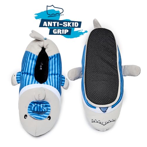 Coddies Business Shark Slippers - Funny Slippers - Plush Fish Sandals - Cloud Shark Slides for Women, Men & Kids3