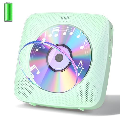 Gueray Reproductor de CD Portátil Bluetooth 1800mah...