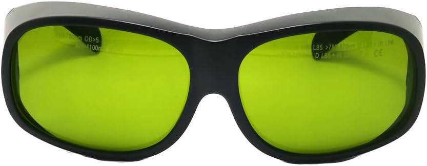 New 740-1100nm 740-780nm OD>5 & 780-820nm OD>6 & 820-1100nm OD>7 33＃ Infrared Laser Protective Glasses ND: YAG Laser Protection
