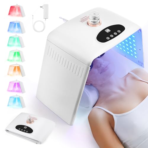 Máscara facial de fototerapia LED de 7 colores LIARTY, máscara LED PDT de 7 colores, lampara led facial de fototerapia para rejuvenecimiento de la piel, terapia de luz facial