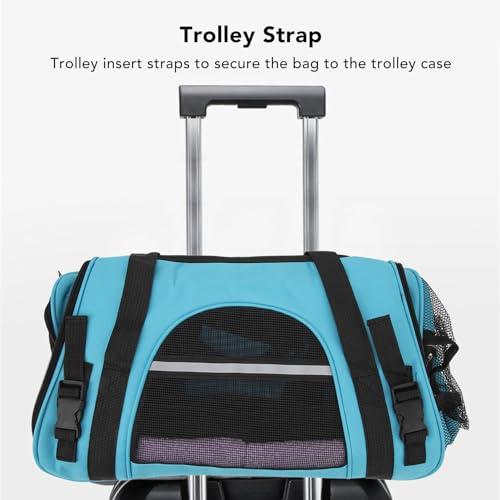 Bolsa de viaje plegable para perros con correa ajustable para mayor comodidad 5