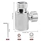 CHEVVY CO2 Zylinderadapter CO2 Zylinder CO2 Füllbehälter Druckminderer Selbst Gemachter Bierfassregler TR21-4 bis W21,8 Trapezgewinde Schnelladapter für CO2 Soda