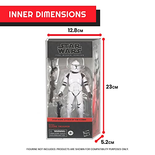 PET Angled Display Case for Star Wars Black Series Carded Action Figures
