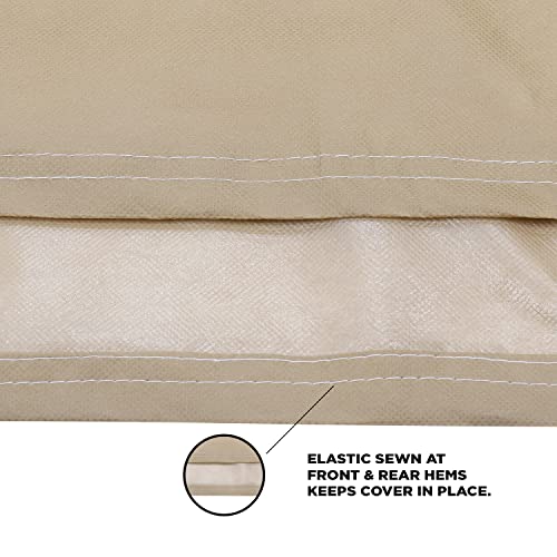 Image of Amazon Brand - Solimo Hatchback Car Cover, Beige (i10, Grand i10, Santro, Indica, Beat, Tiago, Nano, etc.)