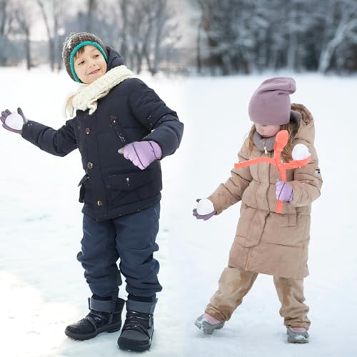 Image of Kids Winter Ski Gloves Waterproof Children Girls Boys Fleece Thermal Snowboard Snow Gloves Mittens for Cold Weather