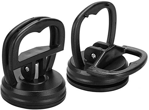 Hicaseer Heavy Duty Suction Cup Puller,Universal LCD Glass Screen Opening Repair Tool Kit Compatible for iMac,iPhone,MacBook,iPad,Tablet Computer(2 Pack) (Black)
