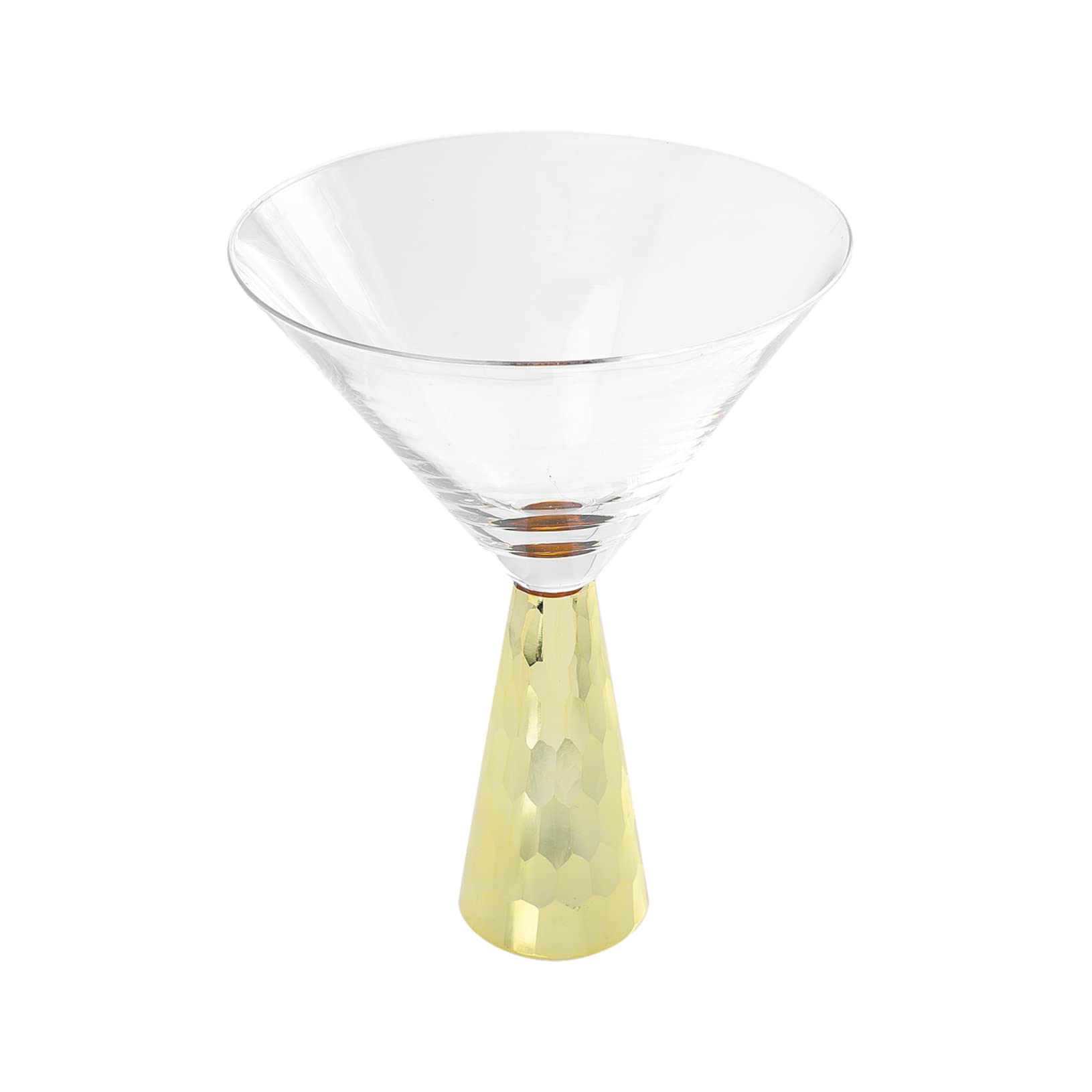 Verre à cocktail doré électroplaqué et réutilisable pour fête et maison