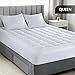 Utopia Bedding Queen Mattress Pad, Quilted Fitted Premium Mattress Protector, Deep Pocket Cover Stretches up to 16 Inches, Fluffy Pillow Topper (60x80 Inches, White)