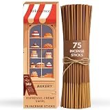 Folkulture Incense Sticks (75 Sticks) |8' Premium Coffee Incense Sticks for Aromatherapy, Focus, Energy, Gifts for Women | No Charcoal, Non Toxic, 45 Min Burn Time Fall Scents Insence-Sticks