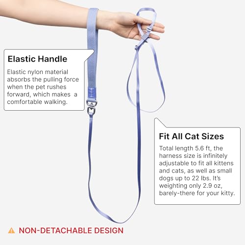 Arnés para gatos anti-asfixia BuddyArmor que evita escapes en paseos 5