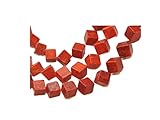 F2-01 - 6 MM SCHAUMKORALLE WÜRFEL STRANG ECK GEBOHRT
