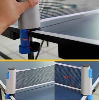DESCTIDY Retractable Ping Pong Net with Clamps Table Tennis Nets Replacement Portable Outdoor TT1 3