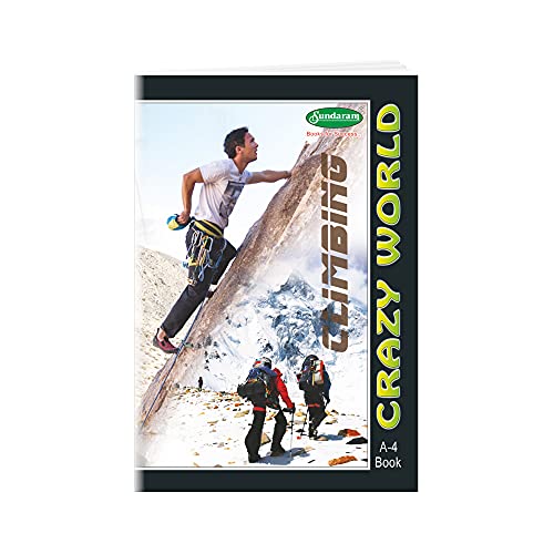 Image of Sundaram Crazy World A /4 Book - 172 Pages Single Lined Notebook (Pack of 6) A4 Notebook