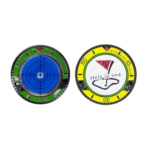 ゴルフグリーンリーダー ゴルフマーカー 水平器 ゴルフパッティング水平器 ゴルフ マーカー 1個入り 水準器 傾斜計 測定 判断 防水・防塵・耐久・耐摩耗 高精度ゴルフパター補助パター パッティング技術向上 読み取り補助機能付き ゴルフ両面レベラーマーク