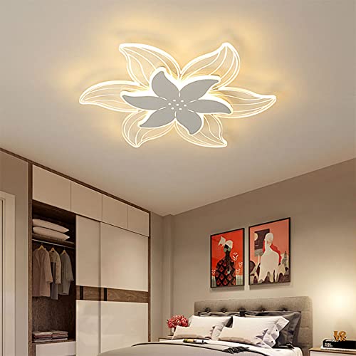 Plafonnier design fleur LED avec éclairage dimmable haute finition