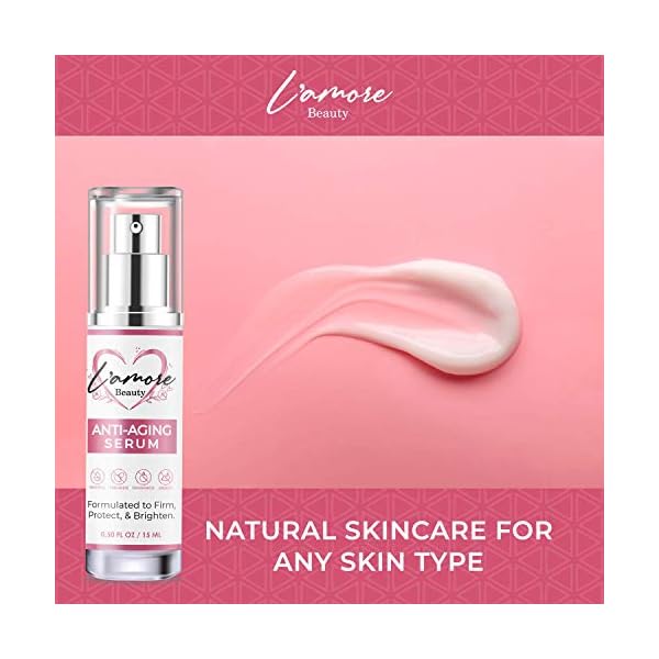 L'AMORE BEAUTY Anti Aging Cream - Wrinkle Cream For Face - Face Moisturizer For Women - Retinol Cream For Face - Collagen Face Cream - Peptide Face Cream - Daily Facial Moisturizer, 15ml