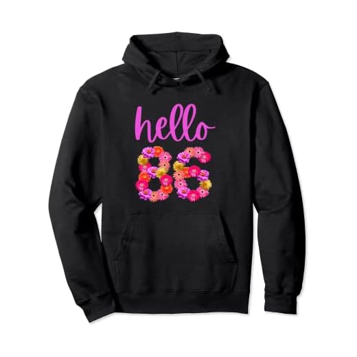 Flor de cumpleaños de 86 años Hola 86 Es mi cumpleaños 86 Sudadera con Capucha