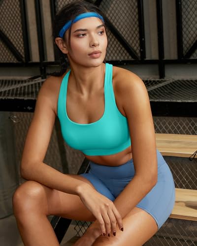 Image of RUNNING GIRL Sports Bras for Women,Crisscross Back High Impact Sports Bra with Hook Closure Workout Supportive Bra