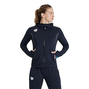 ARENA Women’s Hooded Spacer Jacket Lightweight Full Zip Side Pockets Regular Fit Sports Coat