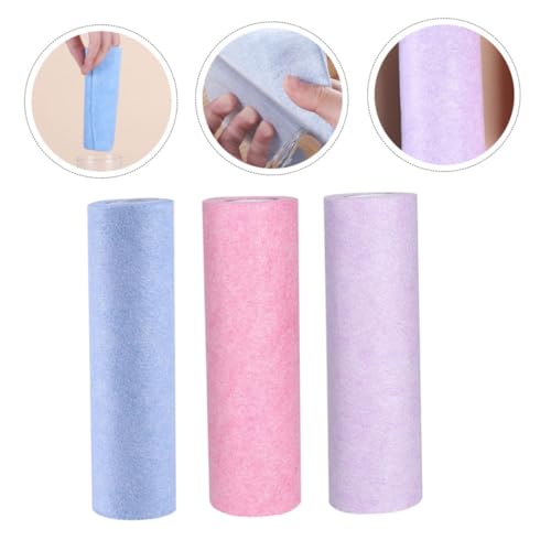 ORFOFE 3 Rolos De Esfregão Sem Óleo Acessório De Cozinha Toalhas De Papel Reutilizáveis ​​Toalhas De